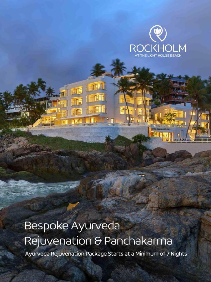 Rockholm At The Light House Beach Kovalam Exterior foto